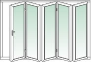 Digah -Custom Colorful Aluminium Frame Folding Patio Doors | Aluminium Door-7