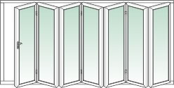 Digah -Find Aluminium Frame Tempered Glass Sliding Folding Patio-11