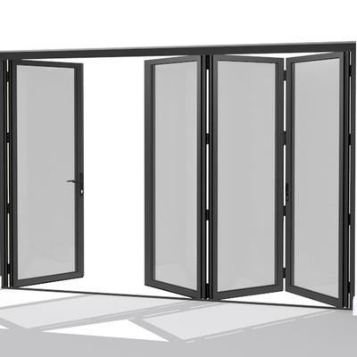 Aluminium Frame Tempered Glass Sliding Folding Patio Doors