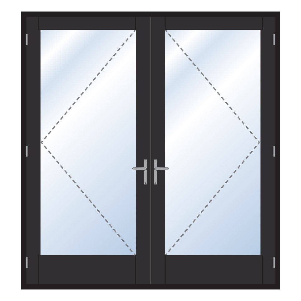 Digah -High-quality Colorful Aluminium Frame Swinging Glass Doors Factory-12