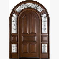 Hand carved exterior solid wood front doors