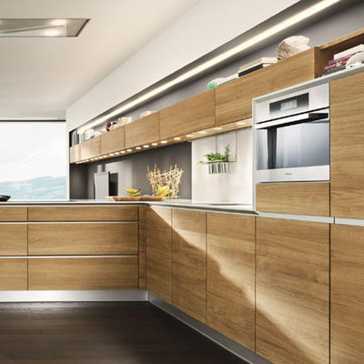 Customized Different Designs of Melamine Kitchen Cabinets