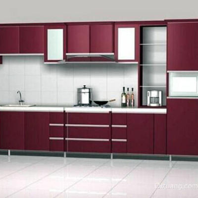 Customized Colorful Aluminium Kitchen Cabinets